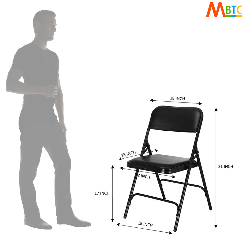MBTC Clark Seat and Back Cushion Folding Chair - MBTC