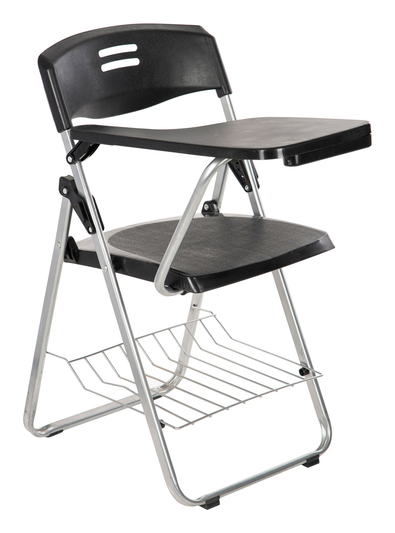 MBTC Erizo Folding Student Writing Pad Chair in Black (Suitable for Students & Moderate Adult) - MBTC