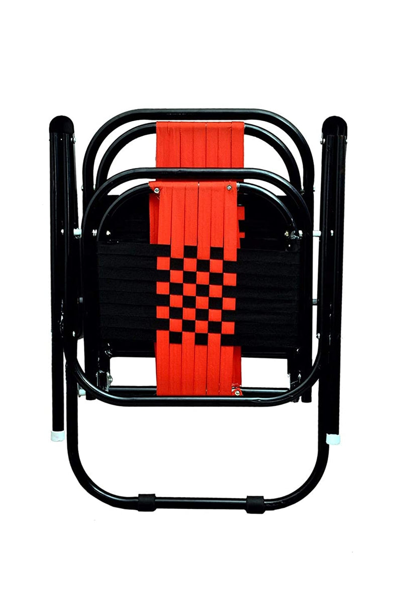 MBTC Familo Stripe Folding Chair in Black - MBTC