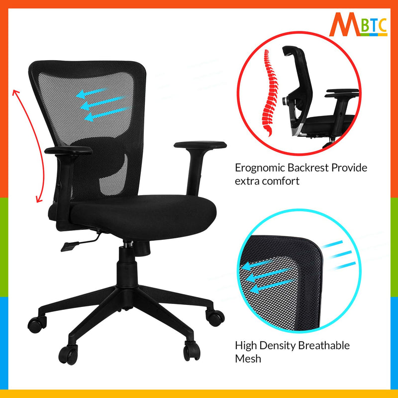 MBTC Victor Mid Back Mesh Office Chair - MBTC