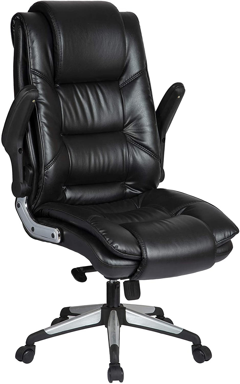 MBTC Reloque Office Executive Director Desk Chair with Flip Handle in Black - MBTC