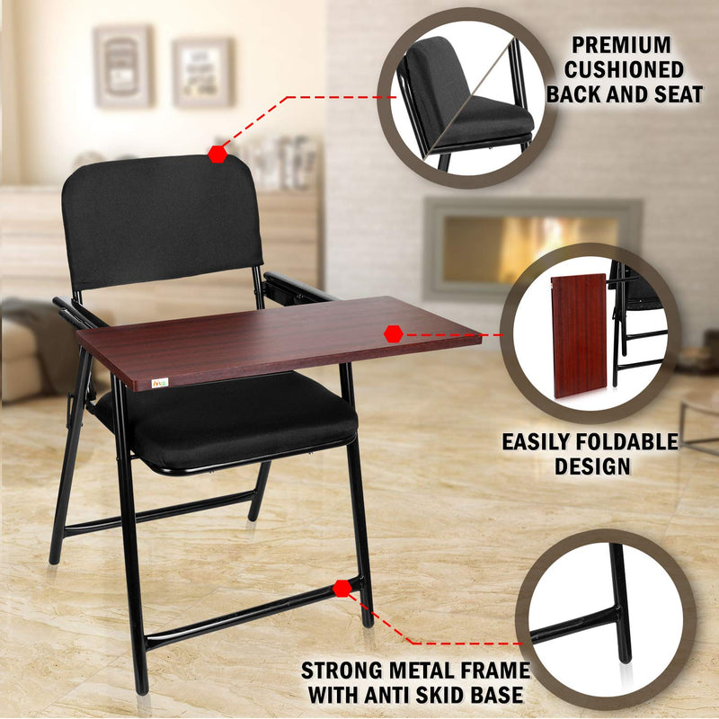 MBTC Mavic Folding Study Chair with Cushion & Adjustable Writing Pad - MBTC
