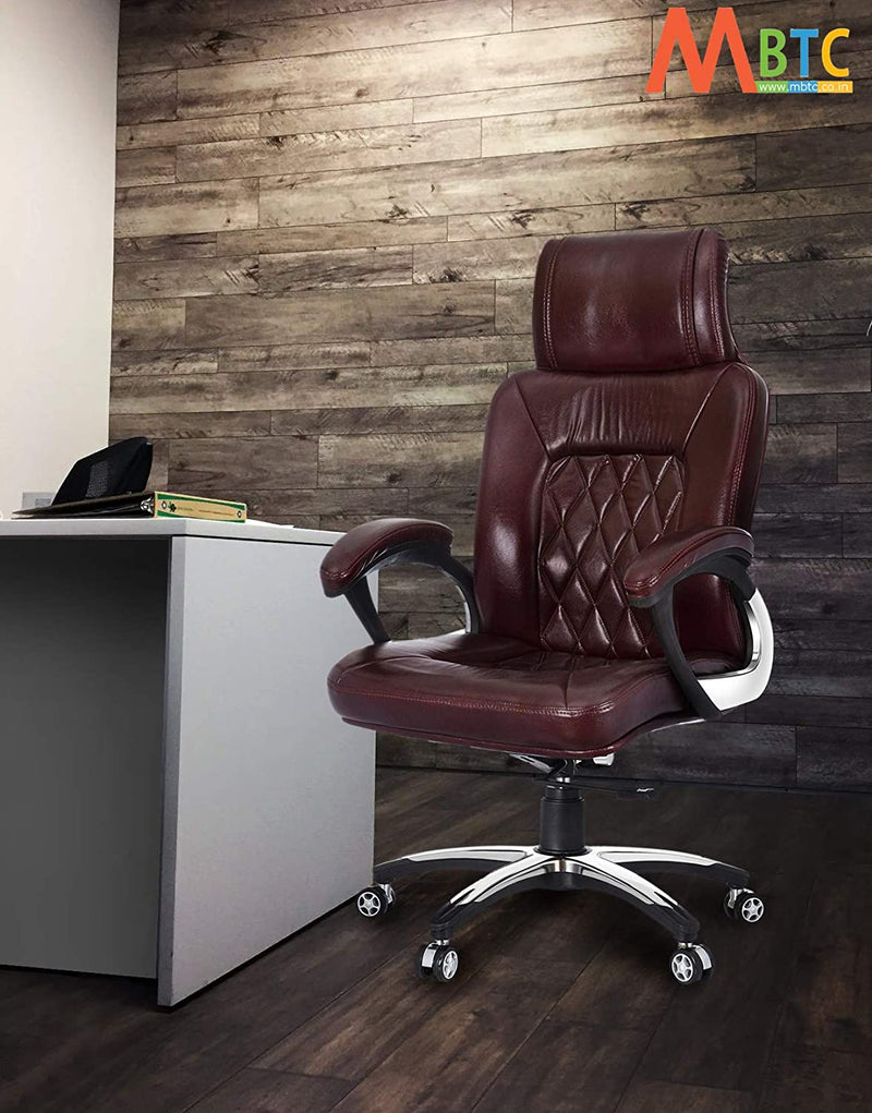 MBTC Hynix High Back Office Chair in Brown - MBTC