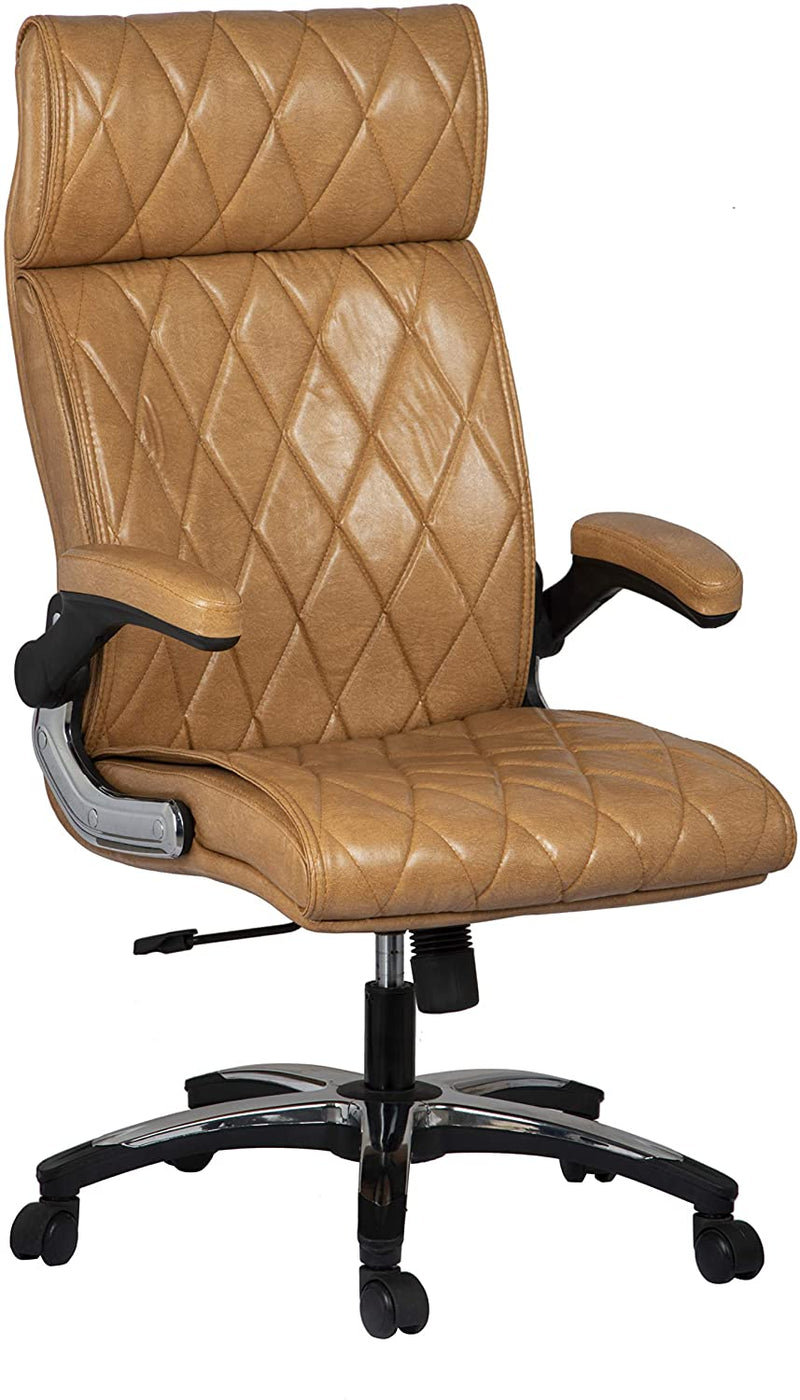 MBTC Almond Office Executive Director Desk Chair with Flip Handle in Beige - MBTC