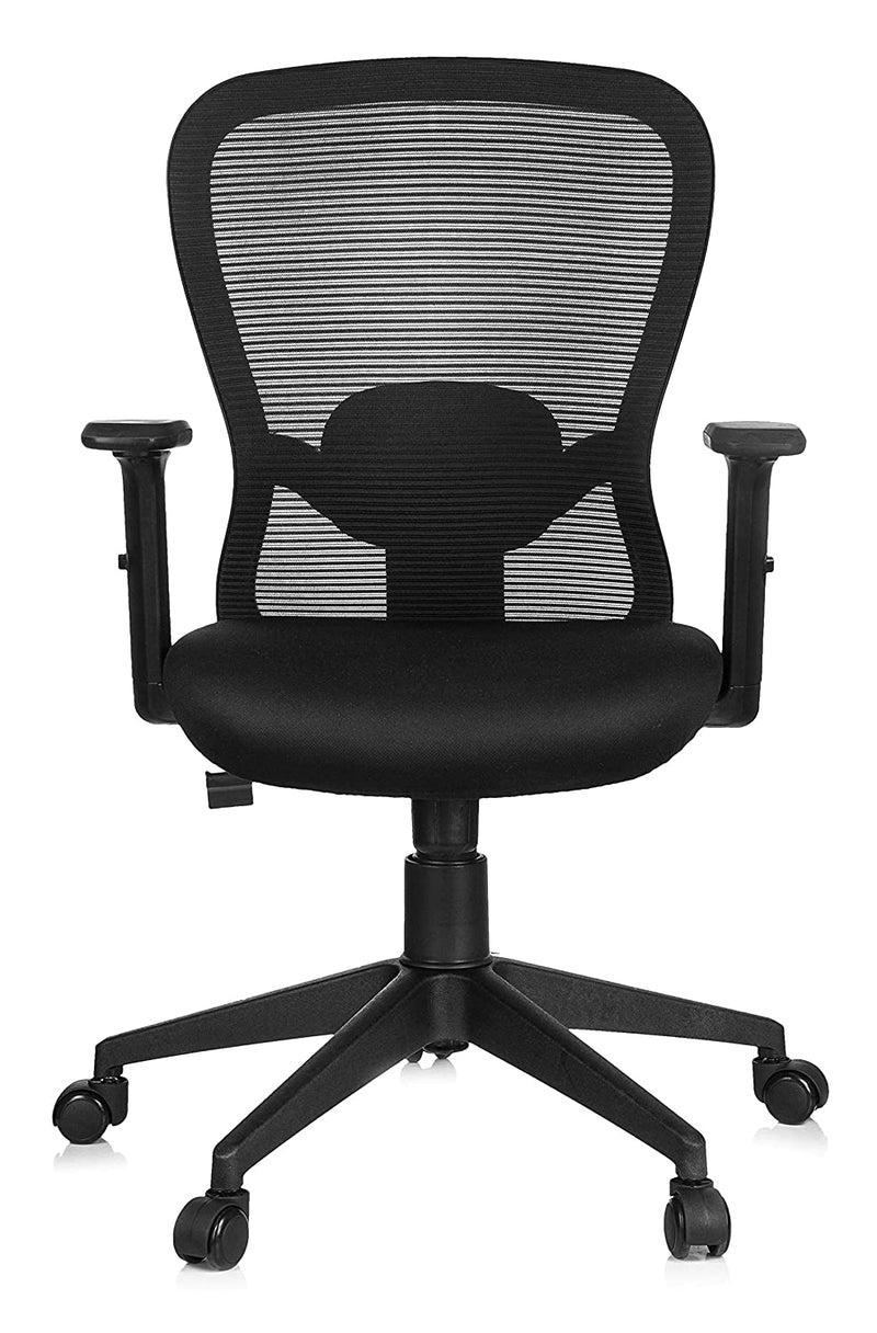 MBTC Inox Ergonomic Medium Back Office Chair with Synchro Mechanism and Adjustable Arms - MBTC