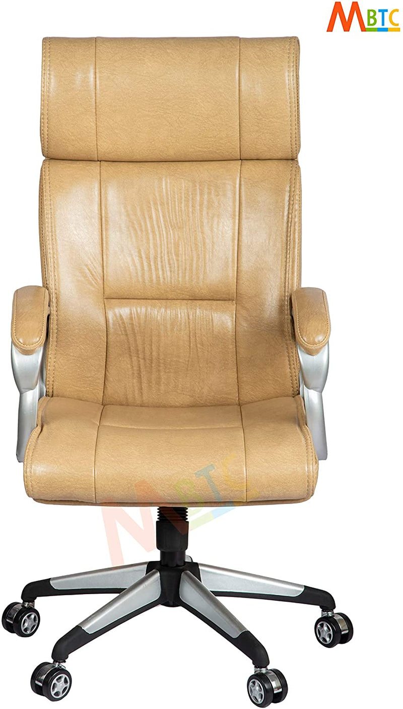 MBTC Prestine High Back Revolving Office Chair in Light Beige - MBTC